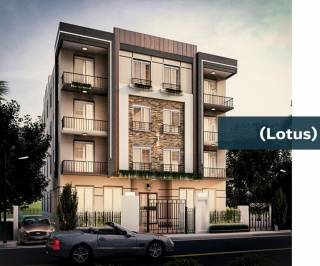 شقة 235م باللوتس الجديدة أول نمره علي محور النوادي