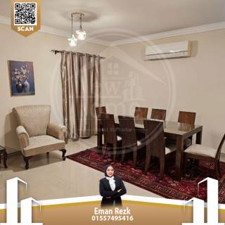 شقة للايجار المفروش 210 متر سموحة حى الفيلات