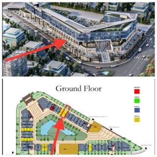 محل تجاري واجهة دبل ڤيو علي الشارع الرئيسي 58م