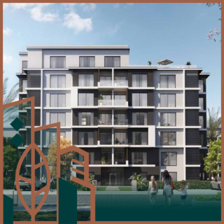 شقة للبيع مع حديقة بجوار طريق السويس