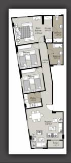 في قطعه B بالنورث هاوس فيو واجها على جزيره