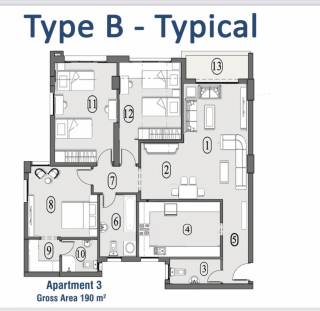 Location new capital R8 Apartment 190 m Water