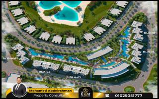 شاليه للبيع 130 متر الساحل الشمالي هاسيندا باي