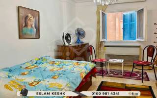 شقة للإيجار المفروش 180 متر محطة الرمل علي الترام