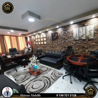 مقر اداري مفروش للايجار 150 متر محطة الرمل