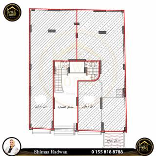 محل للايجار 260 متر سموحة الوكيل شيماء