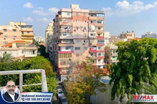 شقه 215 متر للبيع كفر عبده شارع الاسماعليه