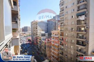 شقة للبيع 155 متر سيدي جابر شارع المشير عمومي