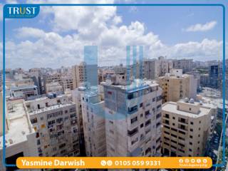 شقة 130م للبيع سموحة بجوار مستشفى الأندلسية