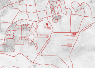 دوبلكس للبيع في كومباوند تلال ايست التجمع الخامس