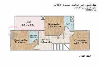 تاون هاوس للبيع سعادة رأس الحكمه 188 متر مباني