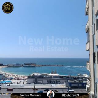 شقة مفروشة للايجار 130 متر سيدي جابر بحر مباشر