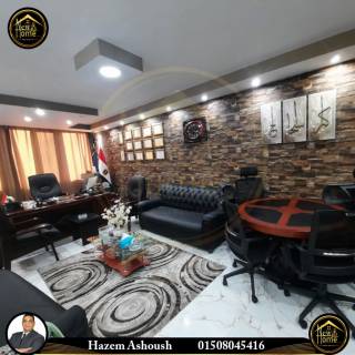 مقر اداري مفروش للايجار 150 متر محطة الرمل
