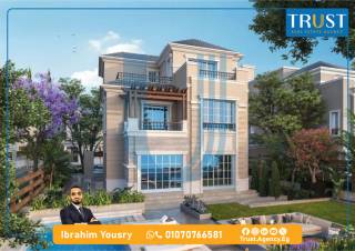 فيلا ستاند الون 341 متر للبيع سموحة كمبوند الفرات