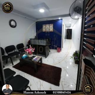 مقر اداري مفروش للايجار 150 متر محطة الرمل