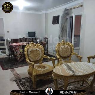 شقة مفروشة للايجار 120م جناكليس خطوات من شارع ابوقير