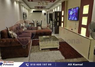 شقة للايجار المفروش 170 متر الابراهيميه ش أبو قير