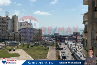 شقة للبيع 112 متر سيدي جابر عمارات الظباط فيو بحر