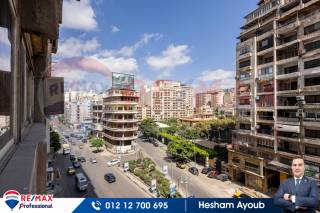 شقة للبيع 276 متر رشدي ش أبو قير مباشرة