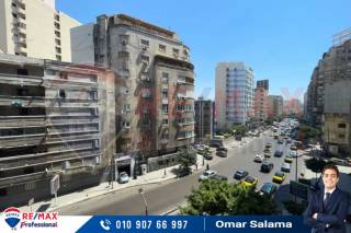 شقة للبيع 242 متر رشدي ش ابو قير مباشرة