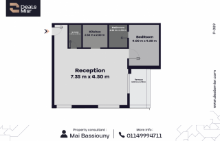 شاليه بجاردن للبيع 108م العلمين مارينا 8