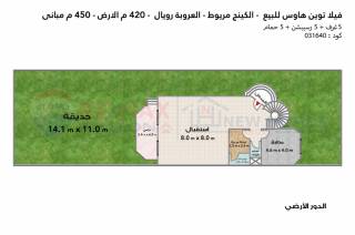 فيلا للبيع 400م كينج مريوط شارع عمر المختار سابقا