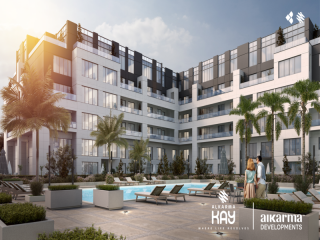 شقة أرضى تشطيب كامل في قلب الشيخ زايد