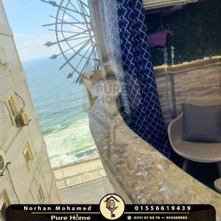 شقة للايجار المفروش 160 متر الابراهيمية خطوات من البحر