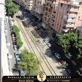 شقة مفروشه للايجار 200 متر سبورتنج على الترام