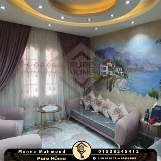 شقة للبيع 120 متر صافي ب محرم بك شارع الحديني