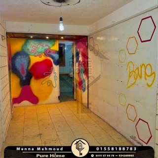 محل للبيع 25 متر سبورتنج متفرع من شارع بورسعيد