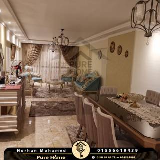 شقة للايجار 185 متر سموحة كومباوند الاتحادية