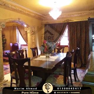 شقة للبيع 130 متر سيدي جابر شارع بهاء الدين الغت