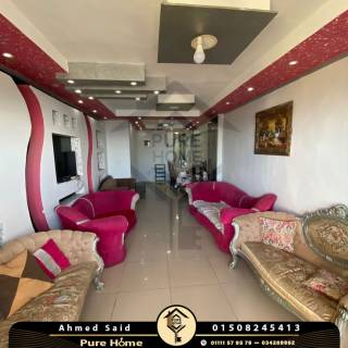 شقة للإيجار المفروش 145م سبورتنج شارع تانيس