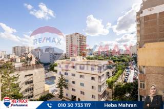 شقة للبيع 210 متر كفر عبده خطوات من حديقة اللنبي