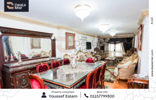 شقه للبيع 180 متر سموحه شارع مصطفى كامل