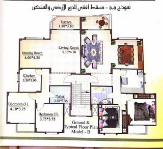 شقه للبيع بكمبوند واحه المهندسين ب6 اكتوبر