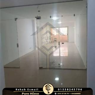 مقر اداري للايجار سموحة شارع فوزي معاذ الرئيسي