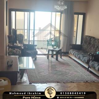 شقة للايجار المفروش 130 متر سيدي جابر