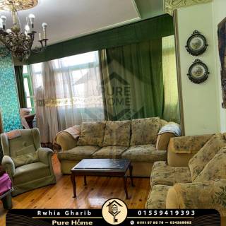 شقة للبيع 210 متر رشدي ش عبد الحميد العبادى