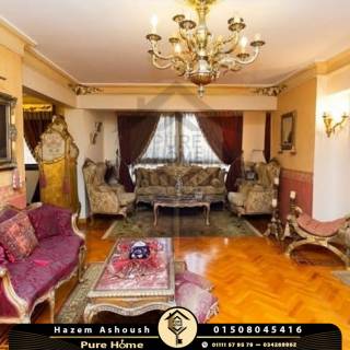 شقة للايجار 168 متر سموحه شارع فوزي معاذ مباشره