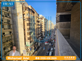 شقة للبيع 168م لوران شارع ابوقير رئيسى