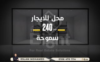 محل للإيجار 240 متر سموحة ش مدرسة الريادة