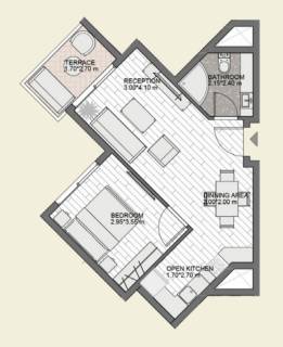 شقه فندقيه 130م للبيع في لسان الوزراء مارينا خمسه