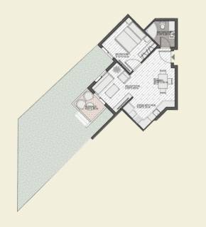 شقه فندقيه ارضي بحديقه في لسان الوزراء مارينا