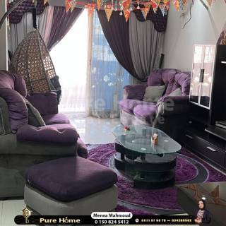 شقة للبيع محرم بك متفرع من شارع منشا