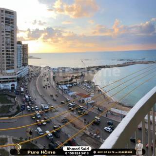 شقة للبيع سيدي بشر بحر مباشرة