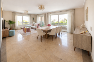 شقة مودرن للإيجار فى كمبوند نيو جيزة 205م رووف ل