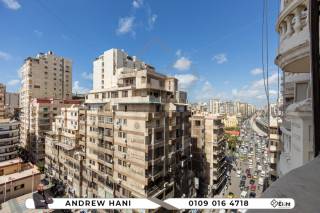 شقة للبيع 225 متر لوران ش ابو قير مباشرة