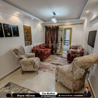 شقة للايجار المفروش سموحة نادي القوات المسلحة